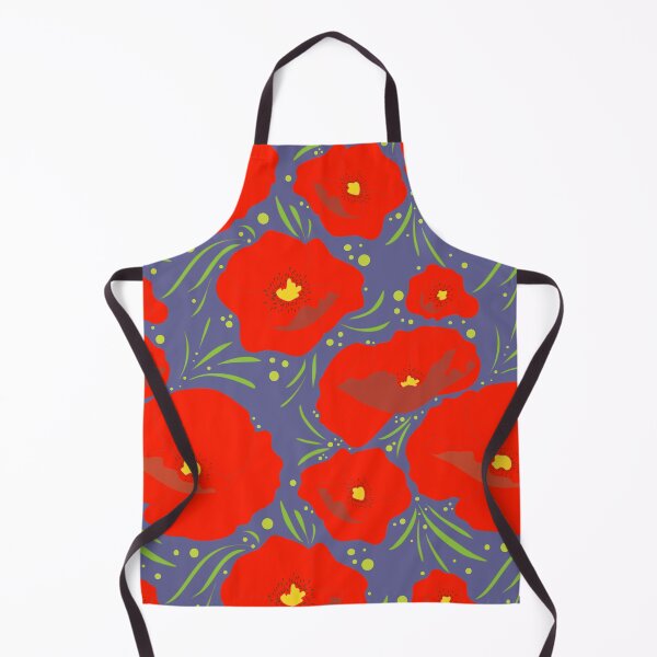 Item preview, Red flowers pattern designed and sold by ErikartStudio.
