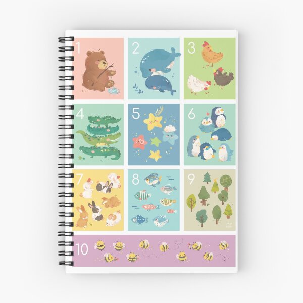 Item preview, My First Counting Numbers 123 Animals Poster designed and sold by twigsandpaper.
