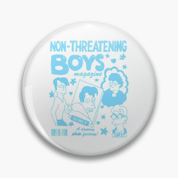 Item preview, Non-threatening boys Simpsons in pastille blue designed and sold by skimmedlogos.