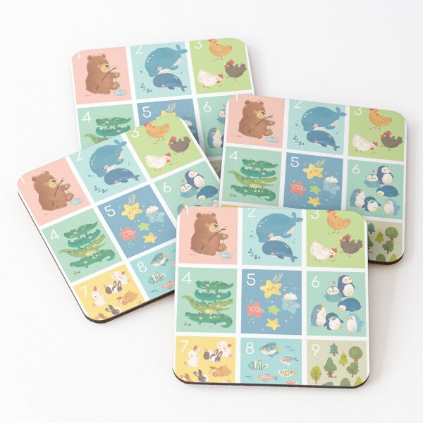 Item preview, My First Counting Numbers 123 Animals Poster designed and sold by twigsandpaper.