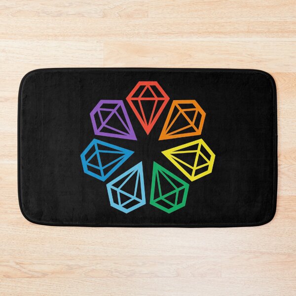 Item preview, Gay Pride LGBT Rainbow minimalist polygon diamonds  designed and sold by iclipart.