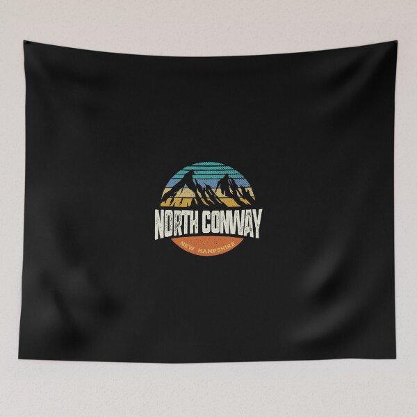 Item preview, Retro North Conway New Hampshire Outdoors Mountain Graphic designed and sold by ribbinjunk.