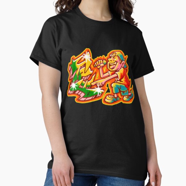 Vista previa del artículo con la obra «Etiqueta Jet Set Radio Future (JSRF)», diseñado y vendido por everything4eva.
