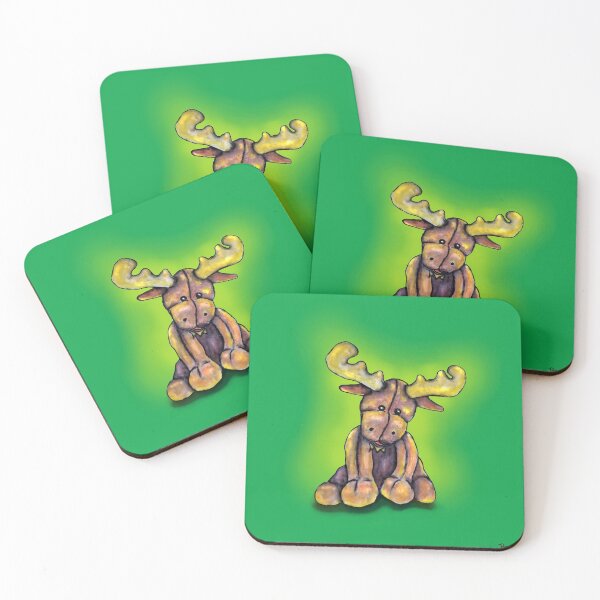 Item preview, Moose stuffed animal illustration designed and sold by Pauletart.