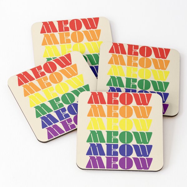 Item preview, Meow - Pride I designed and sold by SnarkyDoodles.