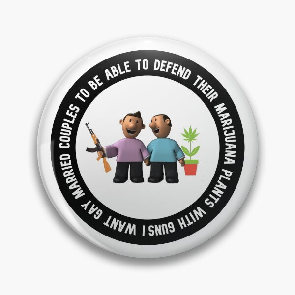 Item preview, Gay Couples Defend Their Weed with Guns designed and sold by WakeNBake-Tees.