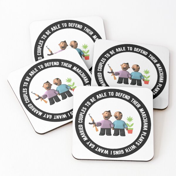 Item preview, Gay Couples Defend Their Weed with Guns designed and sold by WakeNBake-Tees.