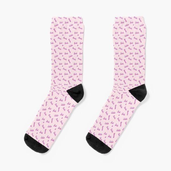 pink barbie socks