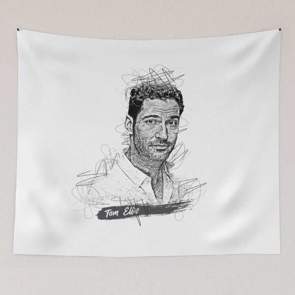 Item preview, Tom Ellis Abstract Sketch Art, Tom Ellis designed and sold by graphic-genie.
