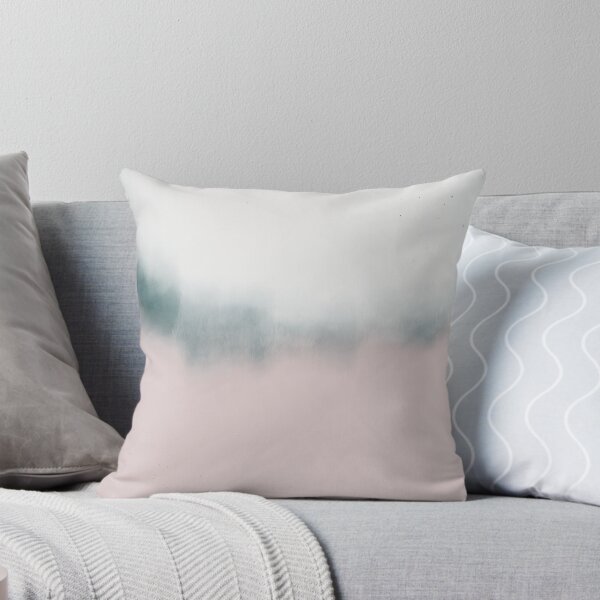 Item preview, Minimal Abstract Art Painting in Pretty Soft White and Light Pink designed and sold by kasamor.