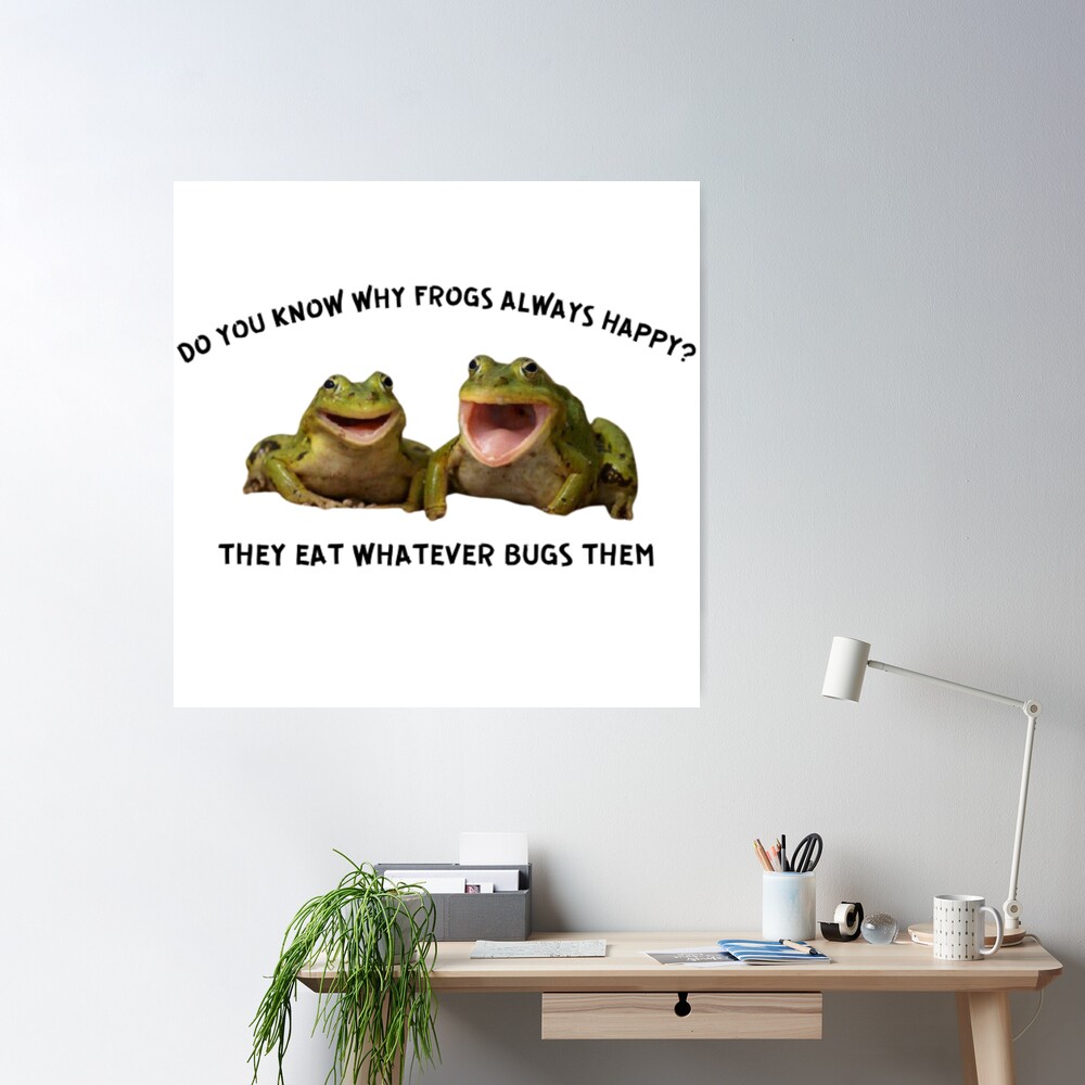 VTG Frogs You'd Be Happy Too If You Could Eat What Bugs You