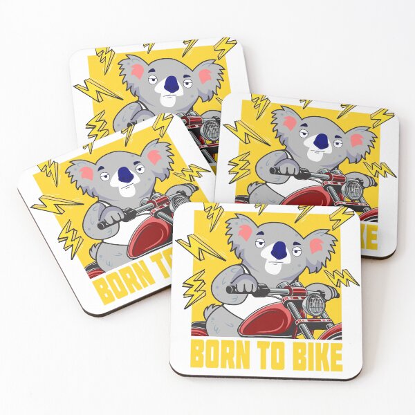 Item preview, Born To Bike Koala Tee I Motocicleta Fan Motociclista Diversión designed and sold by lotushaza.
