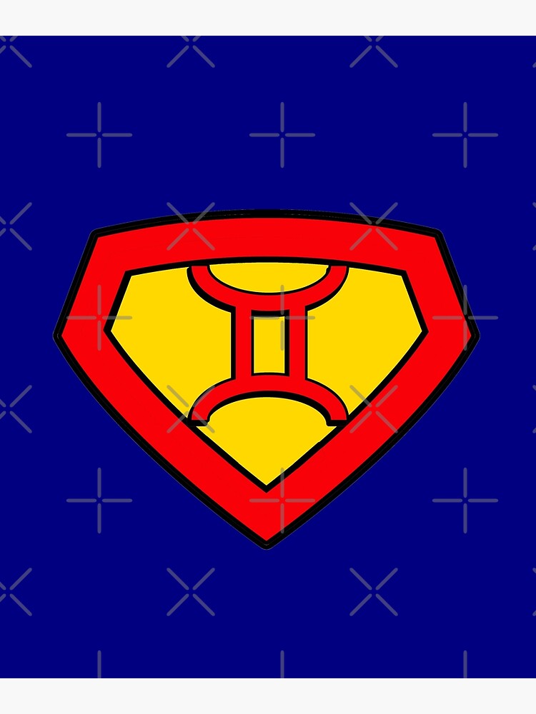 "Super GeminiGemini superheroZodiac Astrology comic book hero" Poster