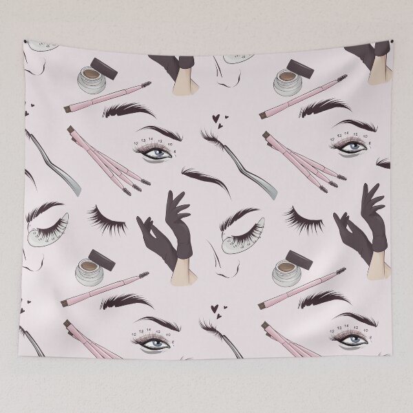 Item preview, Beauty salon makeup lashes print  designed and sold by Milatoo.