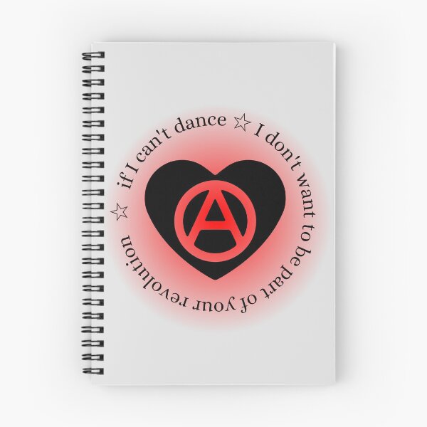 Item preview, If I Can't Dance I Don't Want to be Part of Your Revolution Emma Goldman Anarchy Heart designed and sold by StabbyCat.