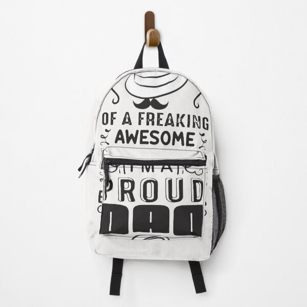 Item preview, Father Day Quote and Saying I am a Proud Dad Of A Freaking Awesome Daughter Black designed and sold by WearWolfDesigns.