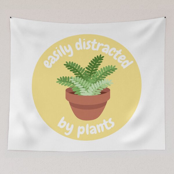 Item preview, Easily distracted by plants designed and sold by wilder-mind.
