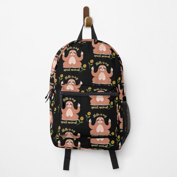 Item preview, Sloth Is My Spirit Animal Black Background designed and sold by desireedickens.