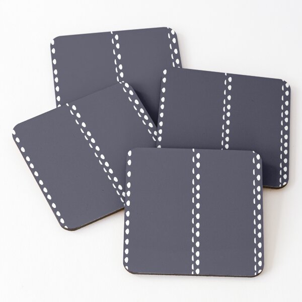 Item preview, abstract navy blue line dots designed and sold by Northendesigns.