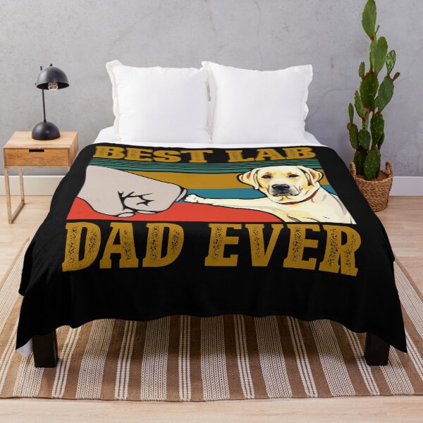 Item preview, Best Lab Dad Ever Yellow Labrador Retriever Bump Fit Vintage designed and sold by dachashcraft.