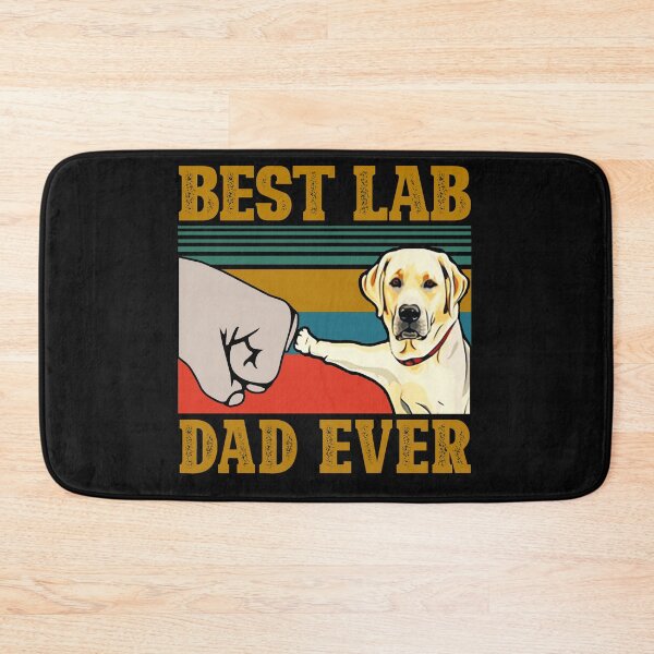 Item preview, Best Lab Dad Ever Yellow Labrador Retriever Bump Fit Vintage designed and sold by dachashcraft.