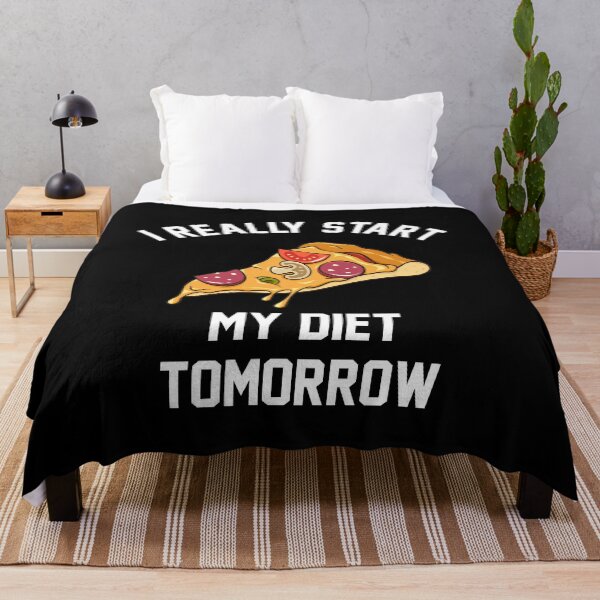 Item preview, I Really Start My Diet Tomorrow - Pizza designed and sold by KA DESIGNS.