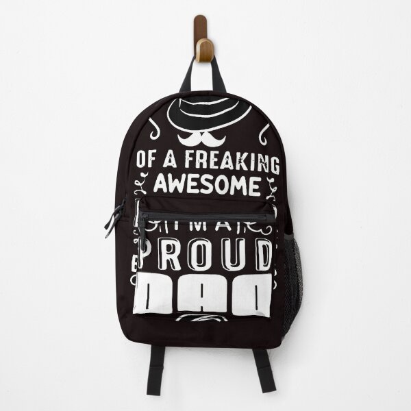 Item preview, Father Day Quote and Saying I am a Proud Dad Of A Freaking Awesome Daughter white designed and sold by WearWolfDesigns.