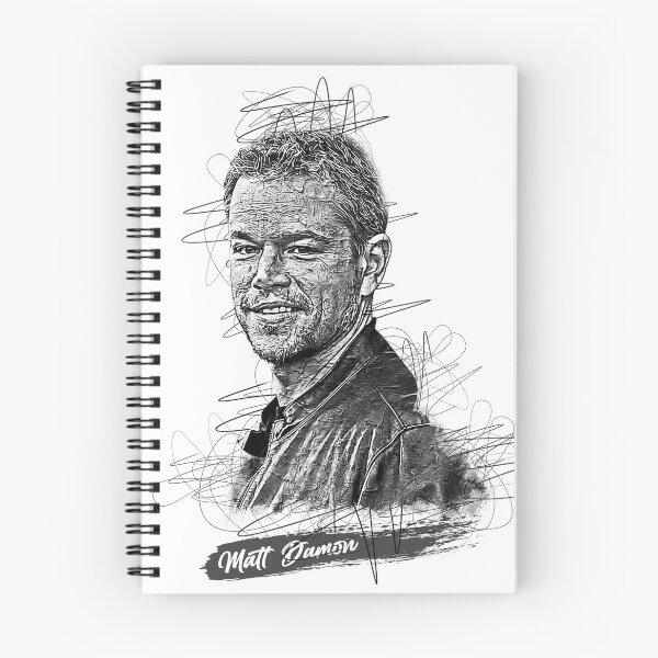 Artikelvorschau, Matt Damon Abstrakte Skizzenkunst, Matt Damon entworfen und verkauft von graphic-genie.