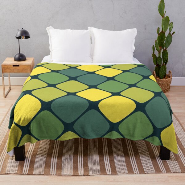 Item preview, Diagonal Squircle Pattern (Green Yellow) designed and sold by John Uttley.