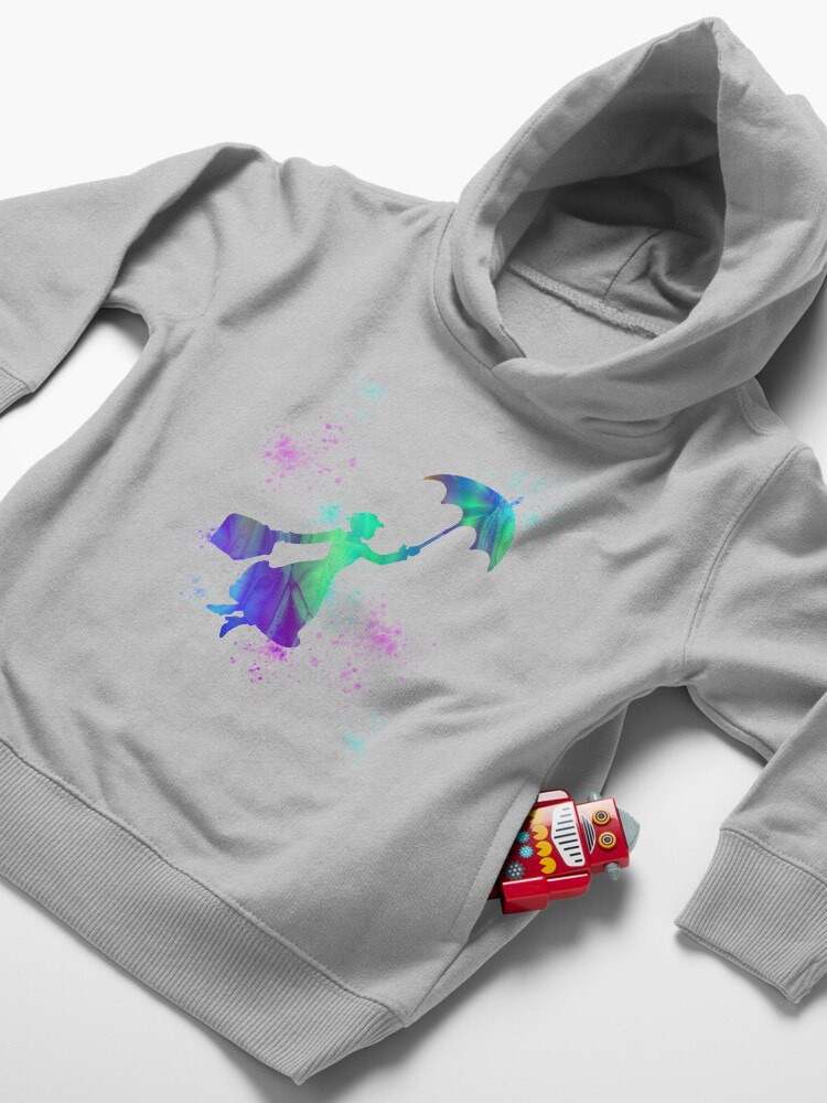 Alternate view of magical mary poppins Toddler Pullover Hoodie
