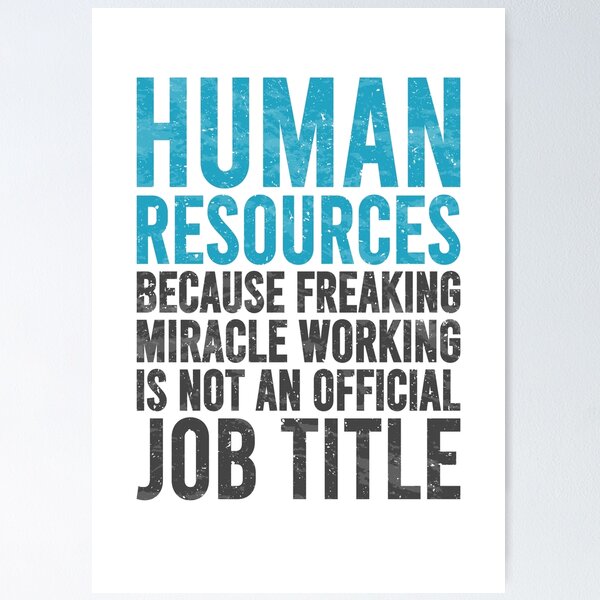 Artikel-Vorschau von Personalwesen, weil freaking Miracle Working keine offizielle Berufsbezeichnung ist - Hr Funny Hr Manager Department Specialist Job Humor Zitat Spruch, designt und verkauft von TalentGenius.