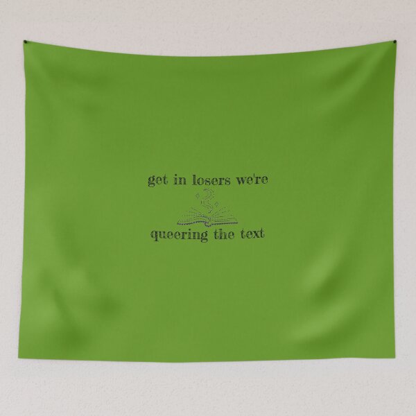 Item preview, queering the text (black on white)  | Gift Perfect designed and sold by Kelsey Debbie.