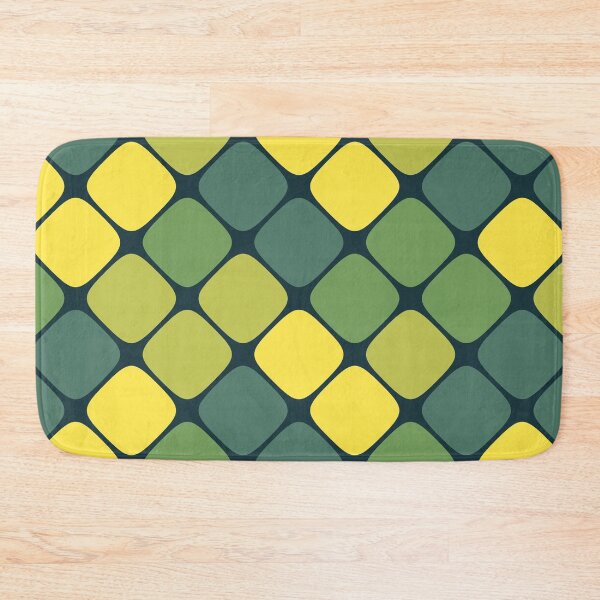 Item preview, Diagonal Squircle Pattern (Green Yellow) designed and sold by John Uttley.