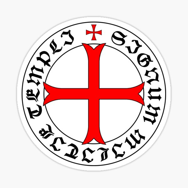 Artikel-Vorschau von Siegel der Tempelritter aus dem 12. Jahrhundert - Heiliger Gral - Templer - Kreuzzüge - V2, designt und verkauft von createdezign.