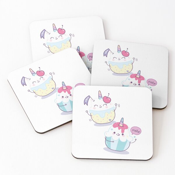 Item preview, Japanese Kawaii Cute Smiley Face - Unicorn in Ice Cream Cups designed and sold by crazycollective.