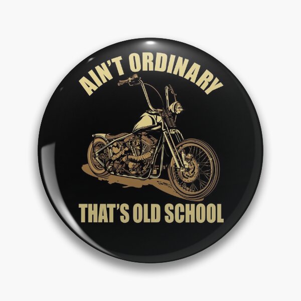 Item preview, Ain’t Ordinary,That’s Old School,simple and cool old school bike, vintage brown tone illustration designed and sold by Lekrock.