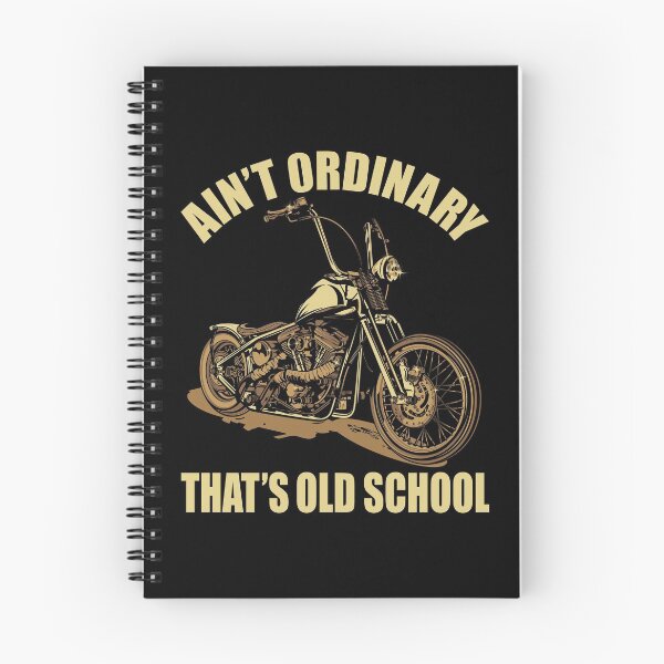 Item preview, Ain’t Ordinary,That’s Old School,simple and cool old school bike, vintage brown tone illustration designed and sold by Lekrock.
