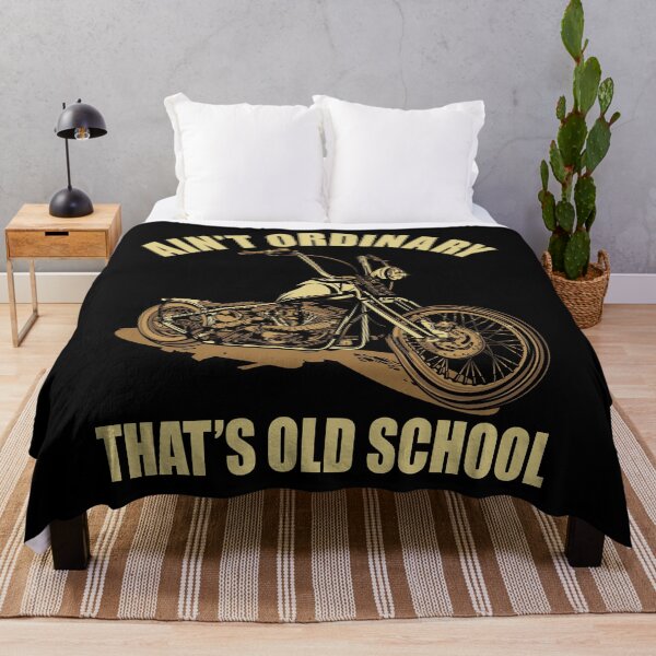 Item preview, Ain’t Ordinary,That’s Old School,simple and cool old school bike, vintage brown tone illustration designed and sold by Lekrock.
