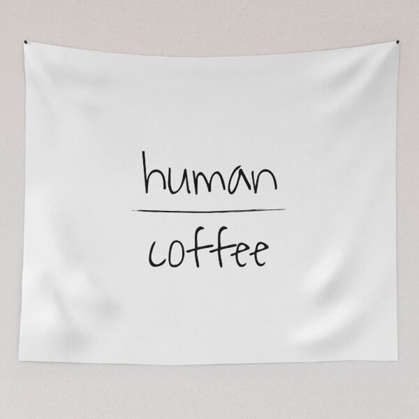 Item preview, Half human half coffee, Funny coffee quote, Coffee person designed and sold by cyhdesign.