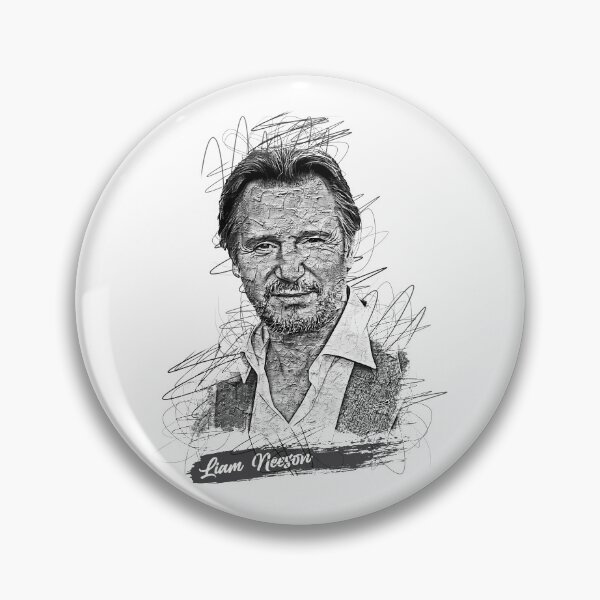 Artikelvorschau, Liam Neeson Abstrakte Skizzenkunst, Liam Neeson entworfen und verkauft von graphic-genie.