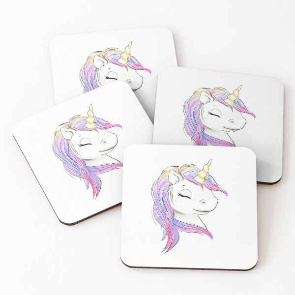 Item preview, Girl Rainbow Unicorn Head Unicorn's Party designed and sold by CreativeBu.