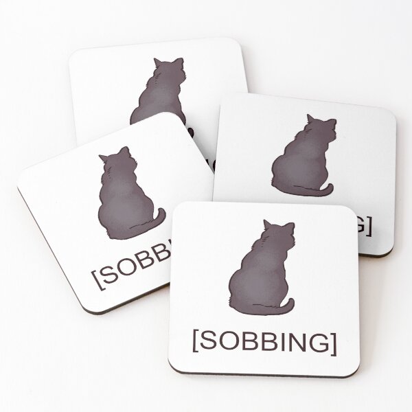 Item preview, I draw sobbing corner cat meme designed and sold by RansRoom.