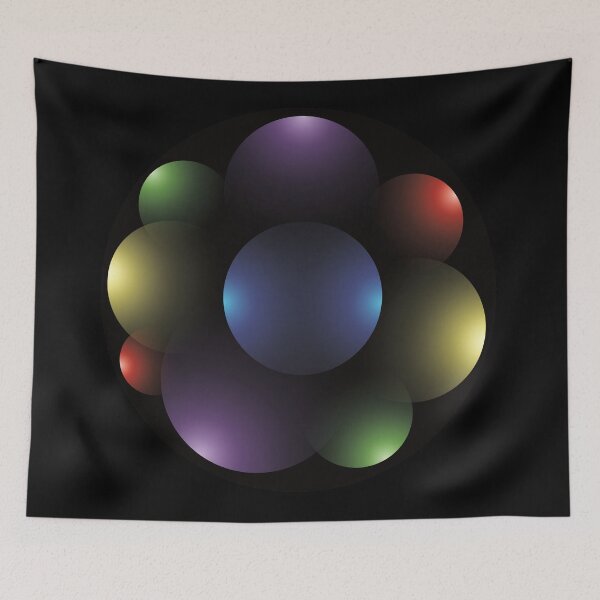 Item preview, intersecting circles and spheres of depth #6 designed and sold by Ricogfx.