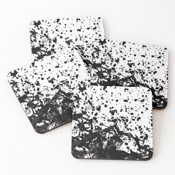 Item preview, Black and White Abstract Liquid Design designed and sold by DFLC Prints.