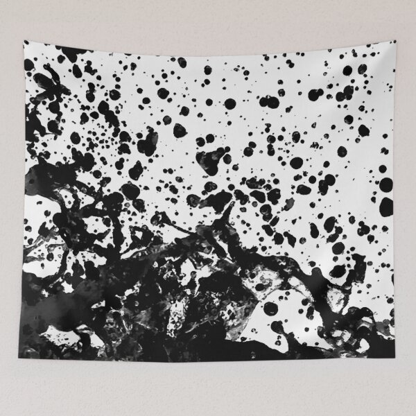 Item preview, Black and White Abstract Liquid Design designed and sold by DFLC Prints.