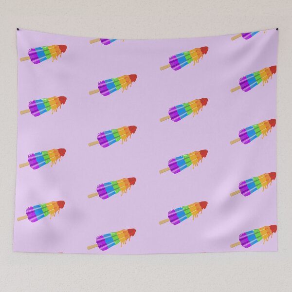 Item preview, Rainbow ice pop  designed and sold by Purplepugprints.