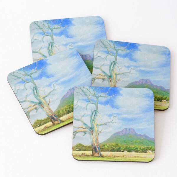 Item preview, The township of Dunkeld and Mt Sturgeon in the southern Grampians designed and sold by Dai Wynn Fine Art.