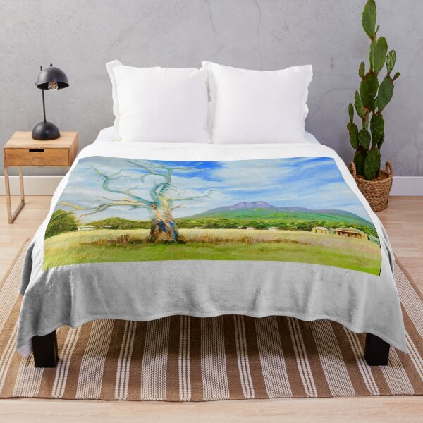 Item preview, The township of Dunkeld and Mt Sturgeon in the southern Grampians designed and sold by Dai Wynn Fine Art.