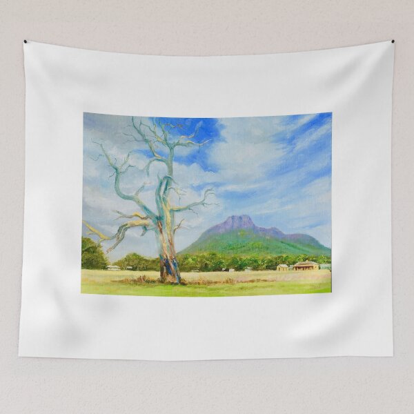 Item preview, The township of Dunkeld and Mt Sturgeon in the southern Grampians designed and sold by Dai Wynn Fine Art.