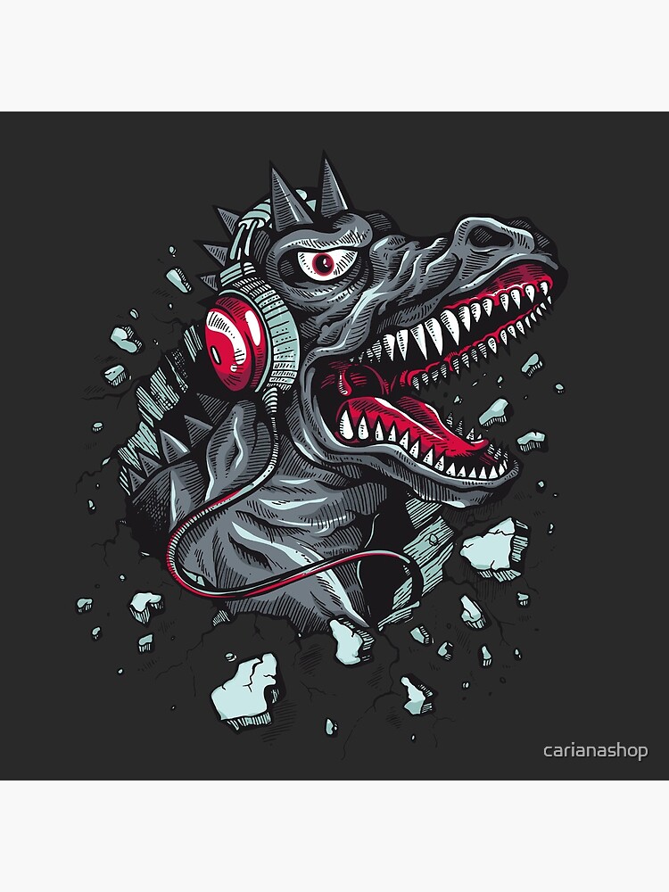 Dino with Headphone von carianashop